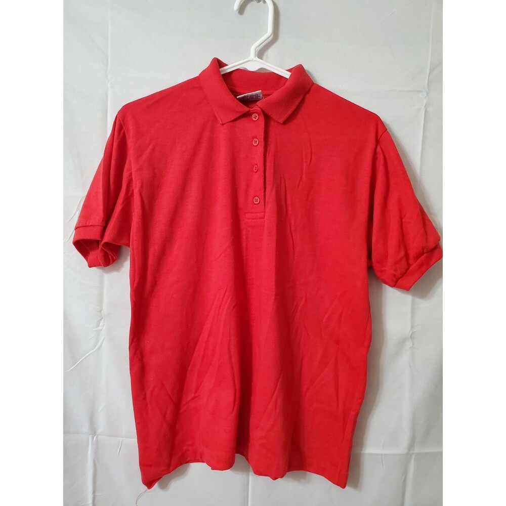 Vintage Chesterfield Polo Shirt Size Medium Red Short Sleeve USA Made